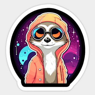 Meerkat Illustration Sticker